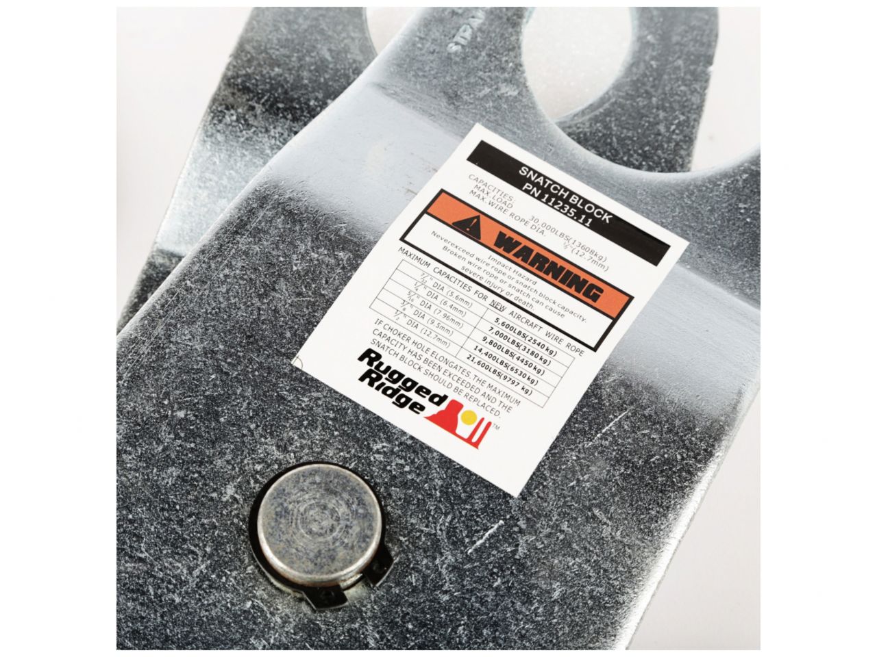 Rugged Ridge Snatch Block Kit,Damper,20,000 lbs