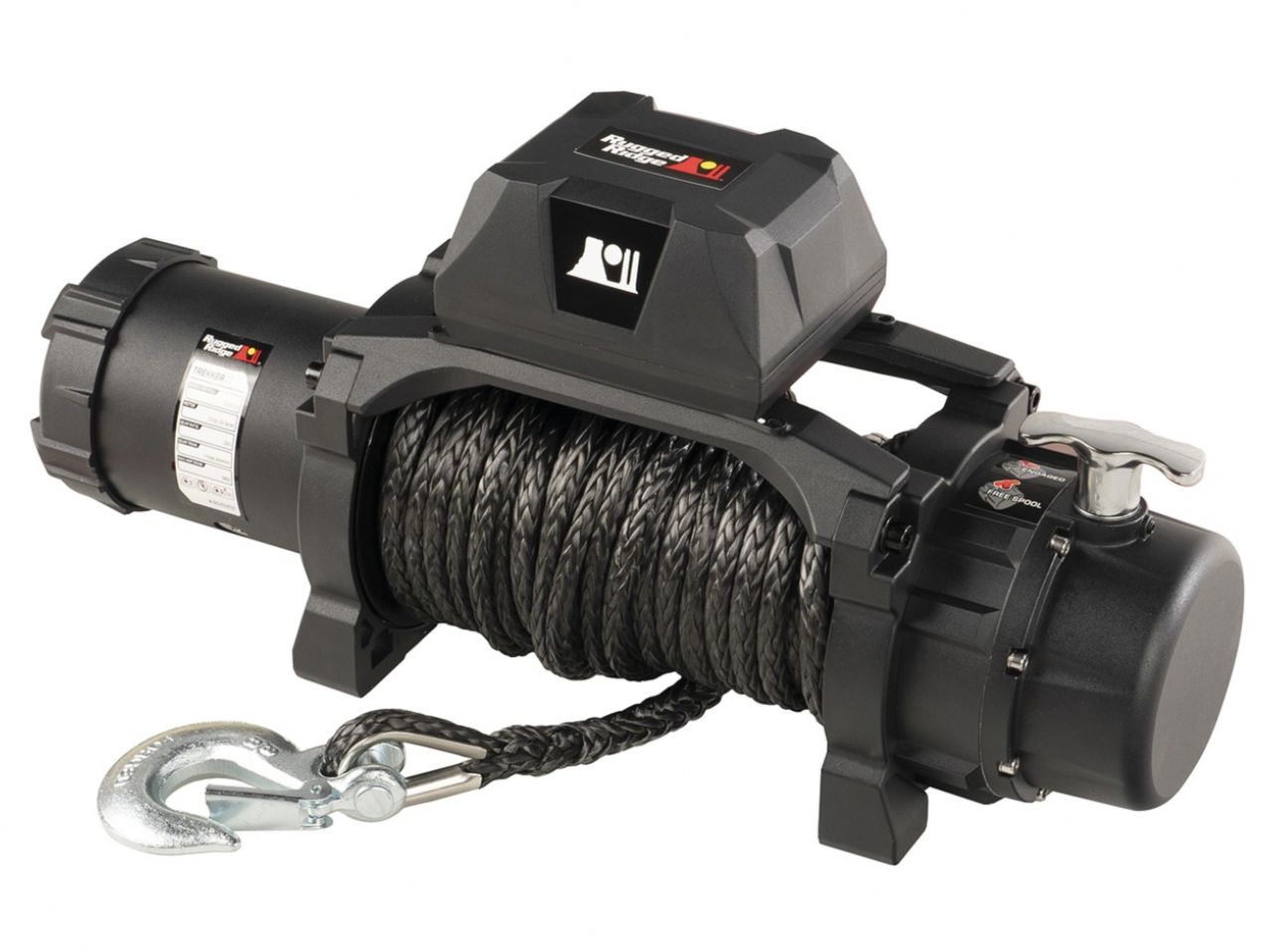 Rugged Ridge Trekker Winch,10,000 Lbs,Synthetic Rope,IP68 Waterproof,Wireless