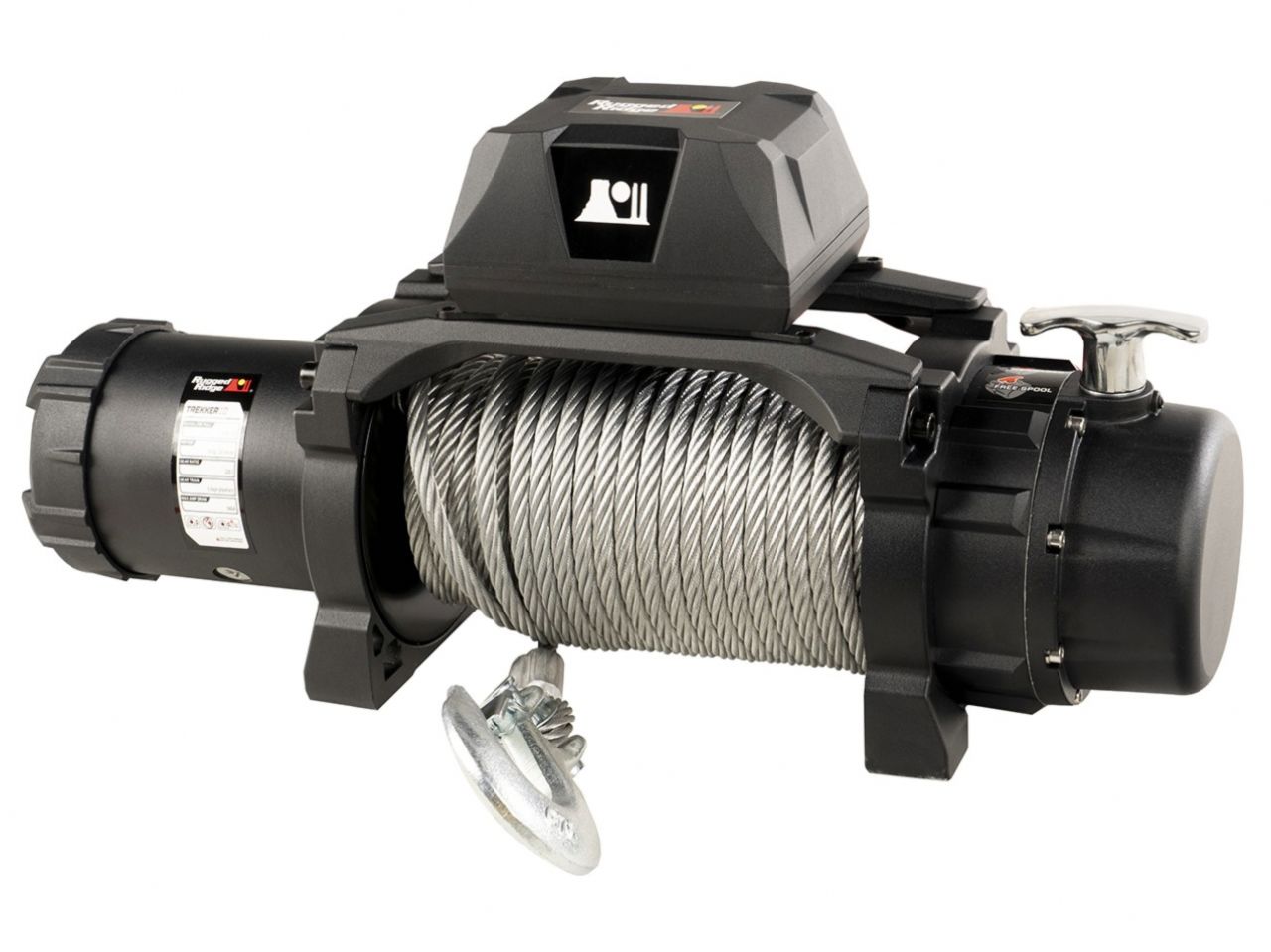 Rugged Ridge Trekker Winch,10,000 Lbs,Cable,IP68 Waterproof,Wired Remote