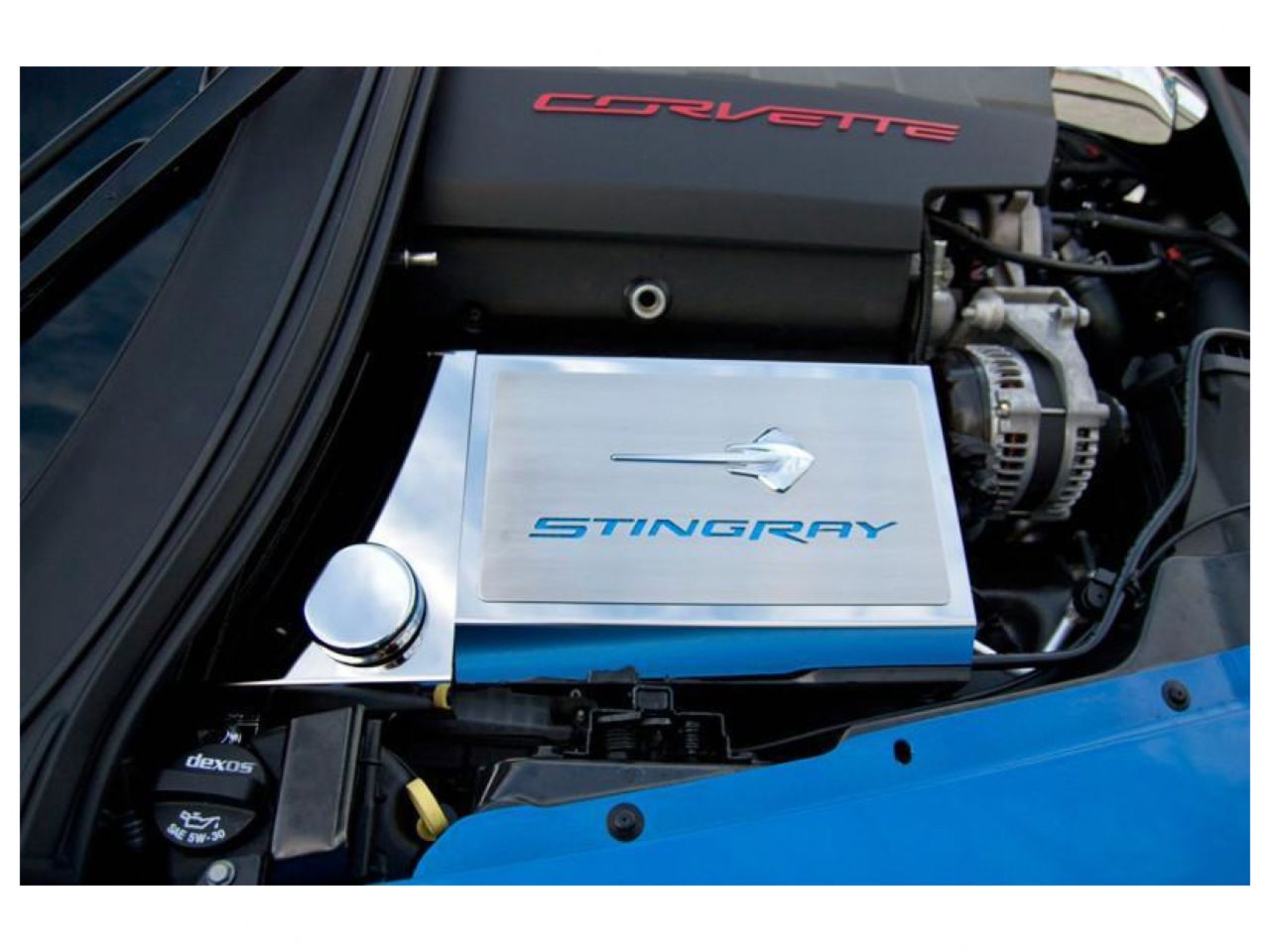 American Car Craft (ACC) 2014-2019 Corvette Z06/Z51/C7 Stingray-Fuse Box Cover Stingray Emblem