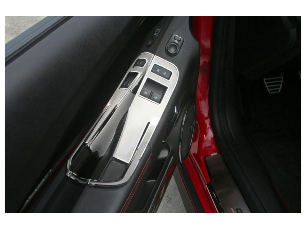 American Car Craft (ACC) Camaro Door Handle Pull / Switch Deluxe Trim Plate 2Pc 2012-2013 Coupe