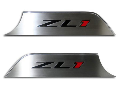 American Car Craft (ACC) 2012-2015 Camaro - Door Panel Kick Plates "ZL1" Lettering 2Pc
