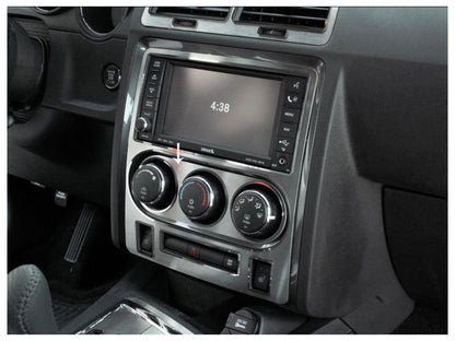 American Car Craft (ACC) 2008-2014 Challenger A/C Control Trim Plate Brushed