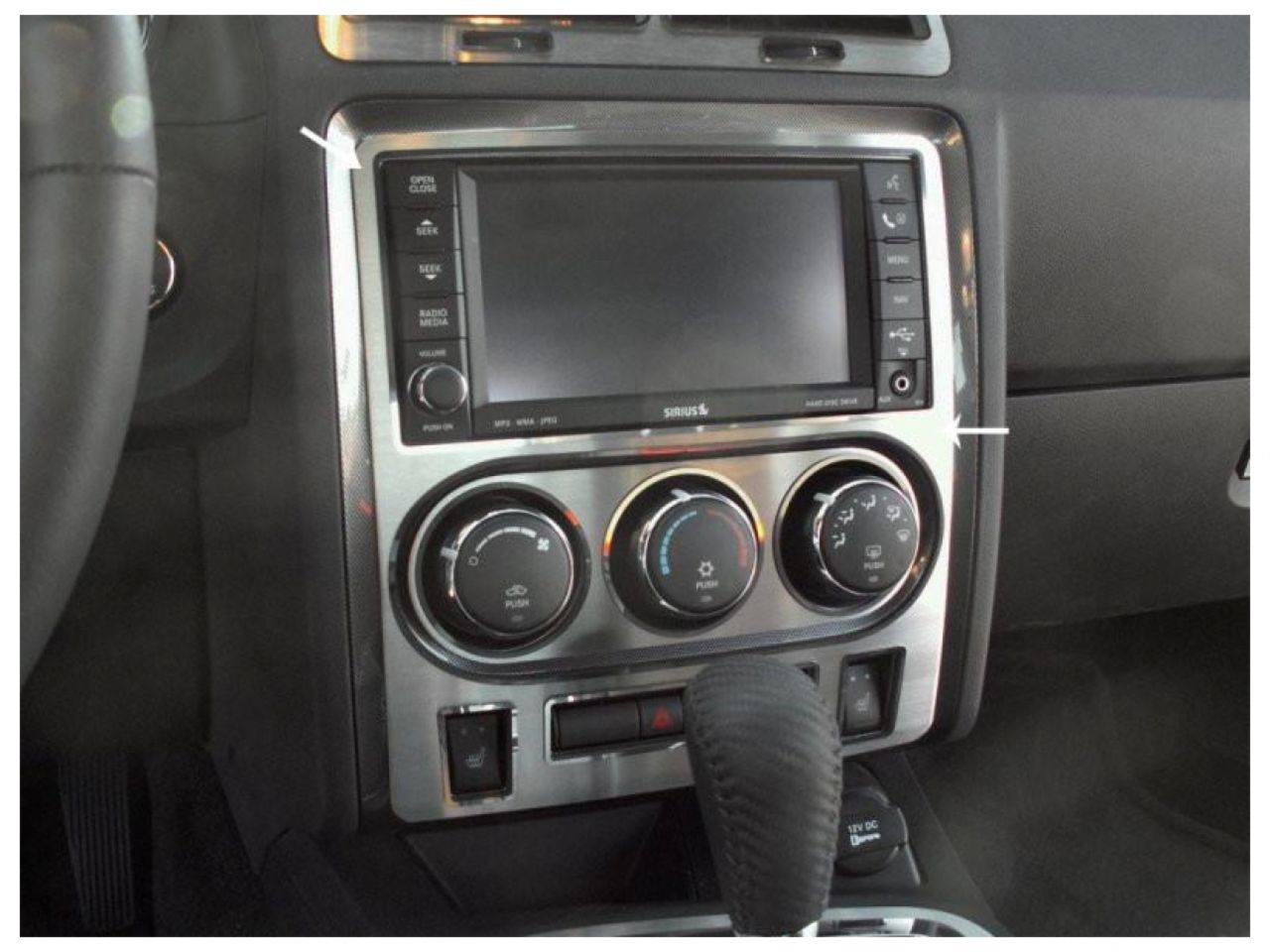 American Car Craft (ACC) 2008-2014 Challenger 5.7 and SRT 8 Brushed Dash Trim Plate