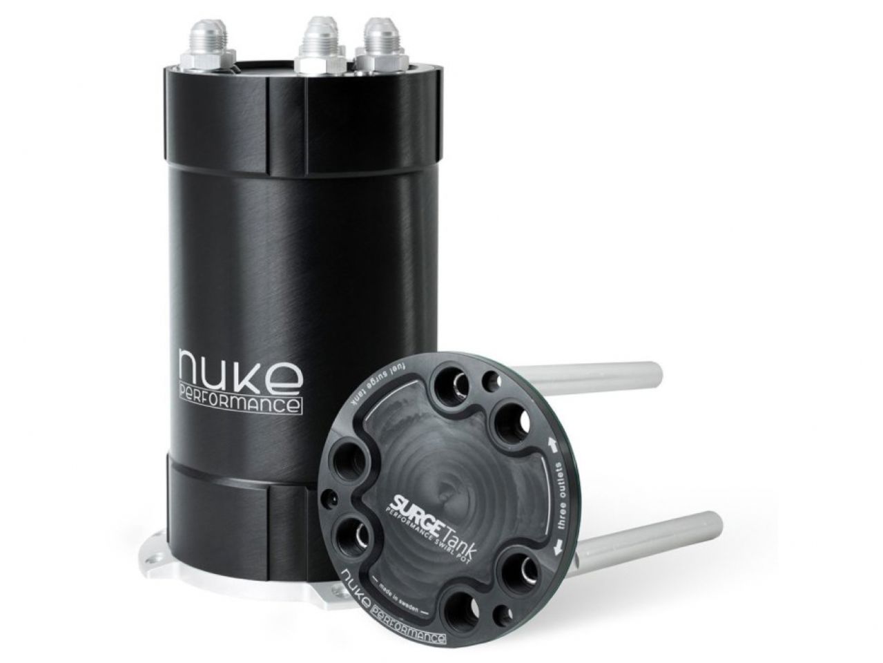 Nuke Performance 2G Fuel Surge Tank 3.0 Liter For Up to Three External Fuel Pumps