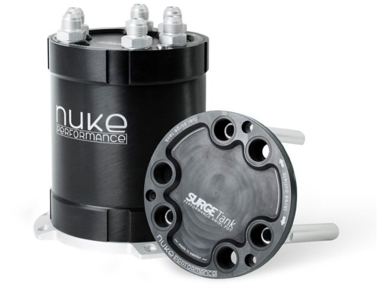 Nuke Performance 2G Fuel Surge Tank 2.0 Liter Up To 3 External Fuel Pumps