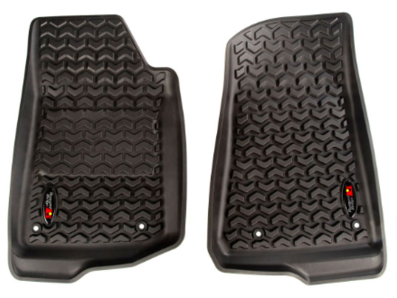 Rugged Ridge All Terrain Floor Liner Kit,Front/Rear,Black,18-19 Jeep Wrangler JL