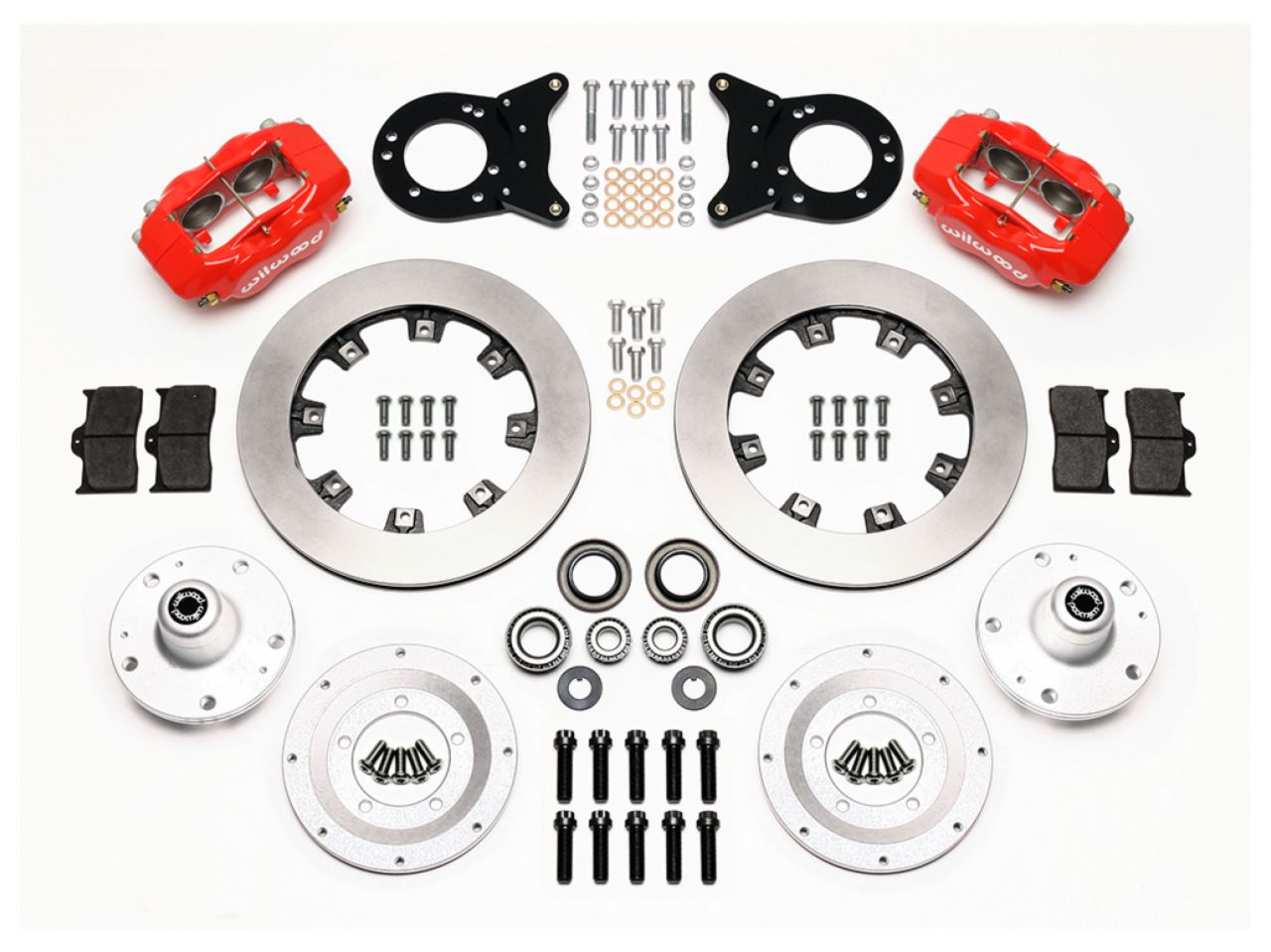 Wilwood FDL Front Kit,12.19",Red 1965-1969 Mustang