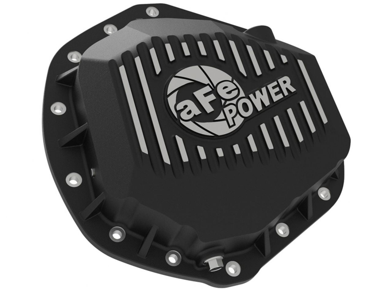 aFe Pro Series Rear Differential Cover Black w/ Machined Fins & Gear Oil