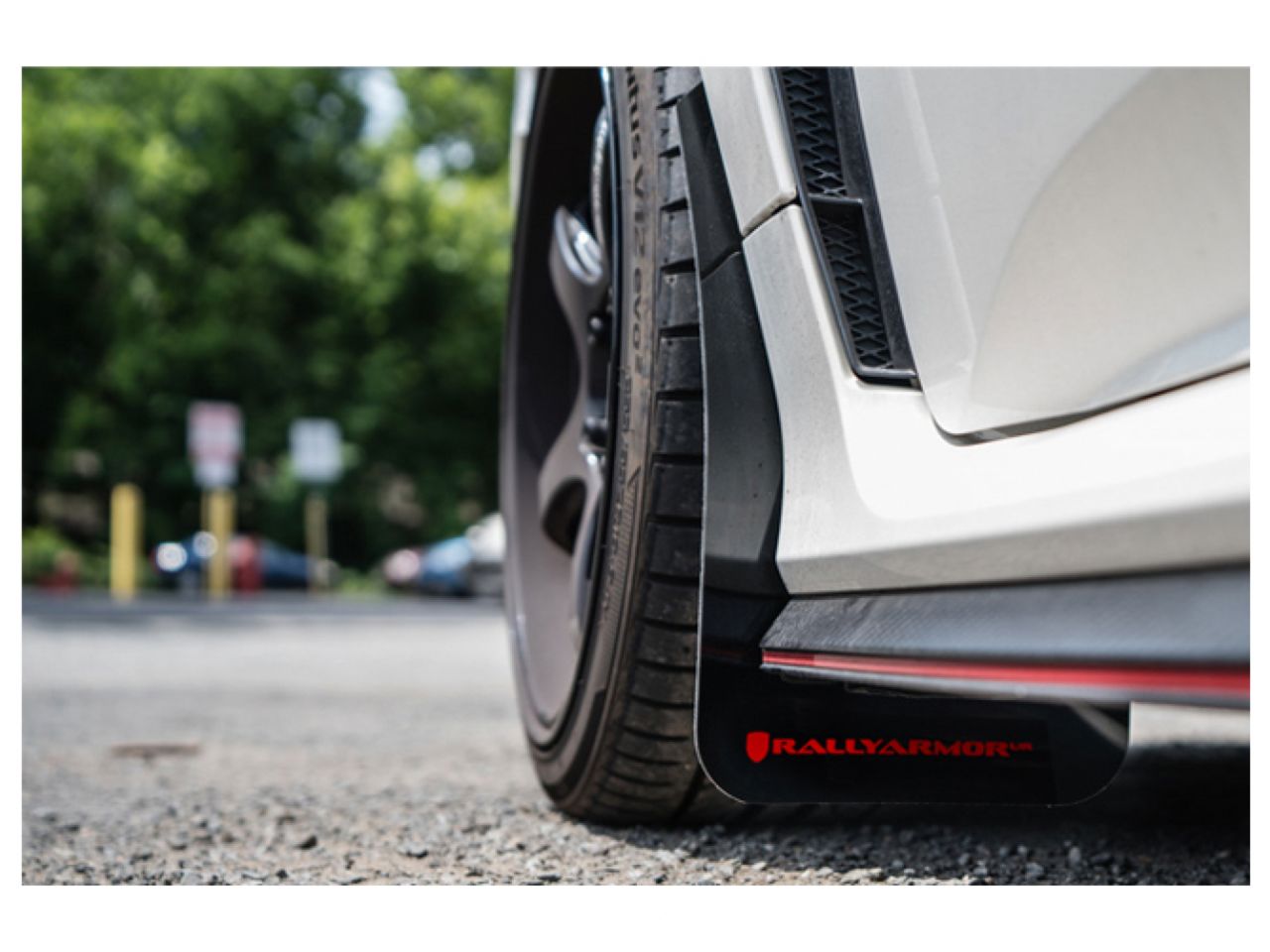 Rally Armor 2017-2019 Civic Type R Black Mud Flap Red Logo