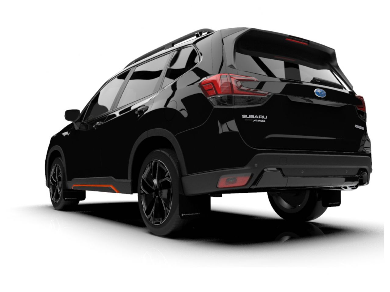 Rally Armor 2019+ Subaru Forester Black UR Mud Flap Grey Logo