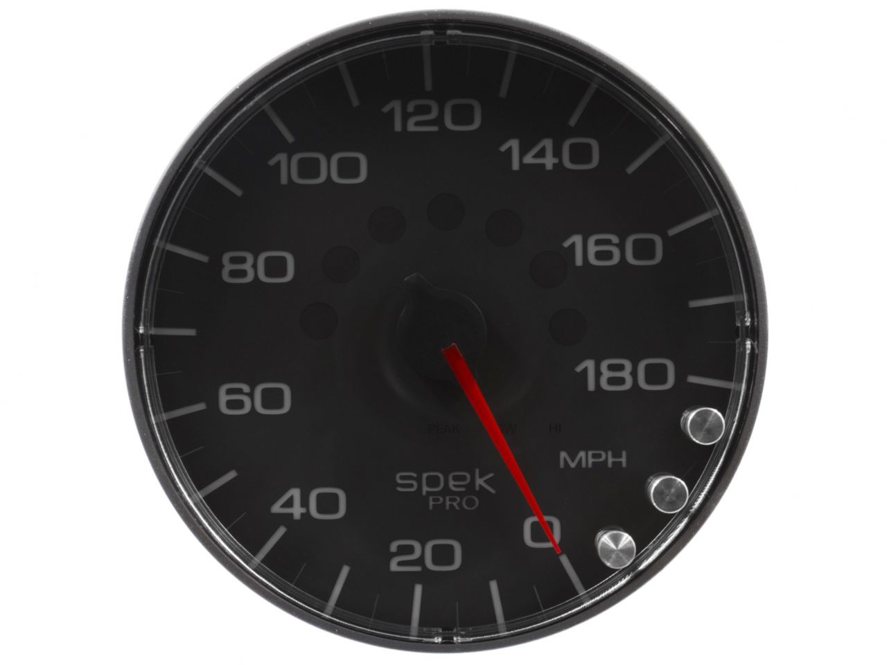 Autometer 5" Speedometer,0-180 MPH,Electric,Spek-Pro,Black Dial,Black Bezel