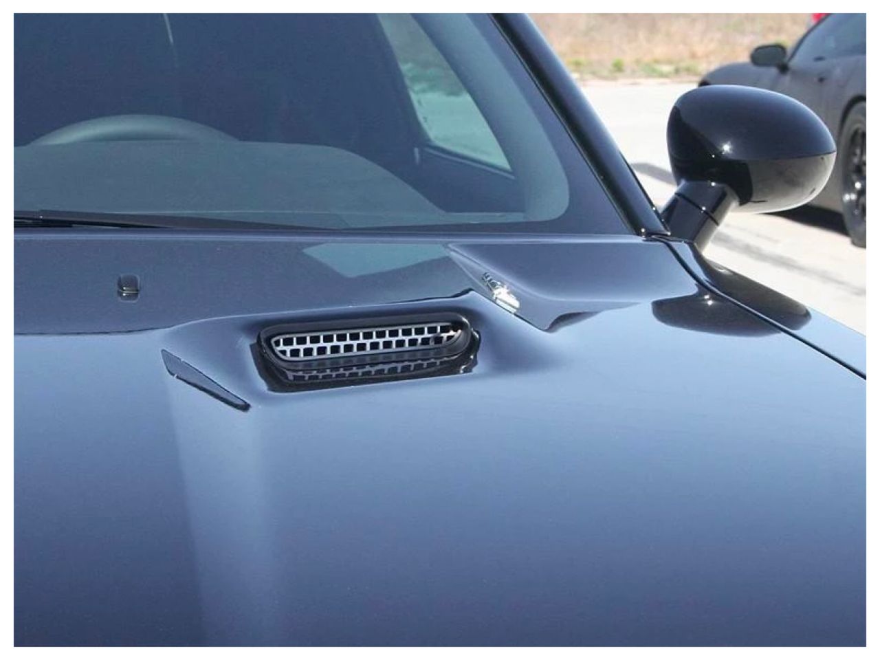 American Car Craft (ACC) 2008-2014 Dodge Challenger - Hood Scoop Grille Overlay Polished 2Pc