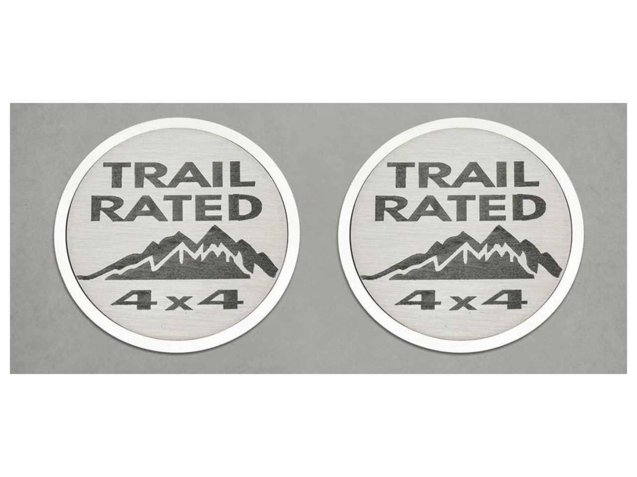American Car Craft (ACC) Trail Rated Badges (07-18 Jeep Wrangler JK);2 pc.