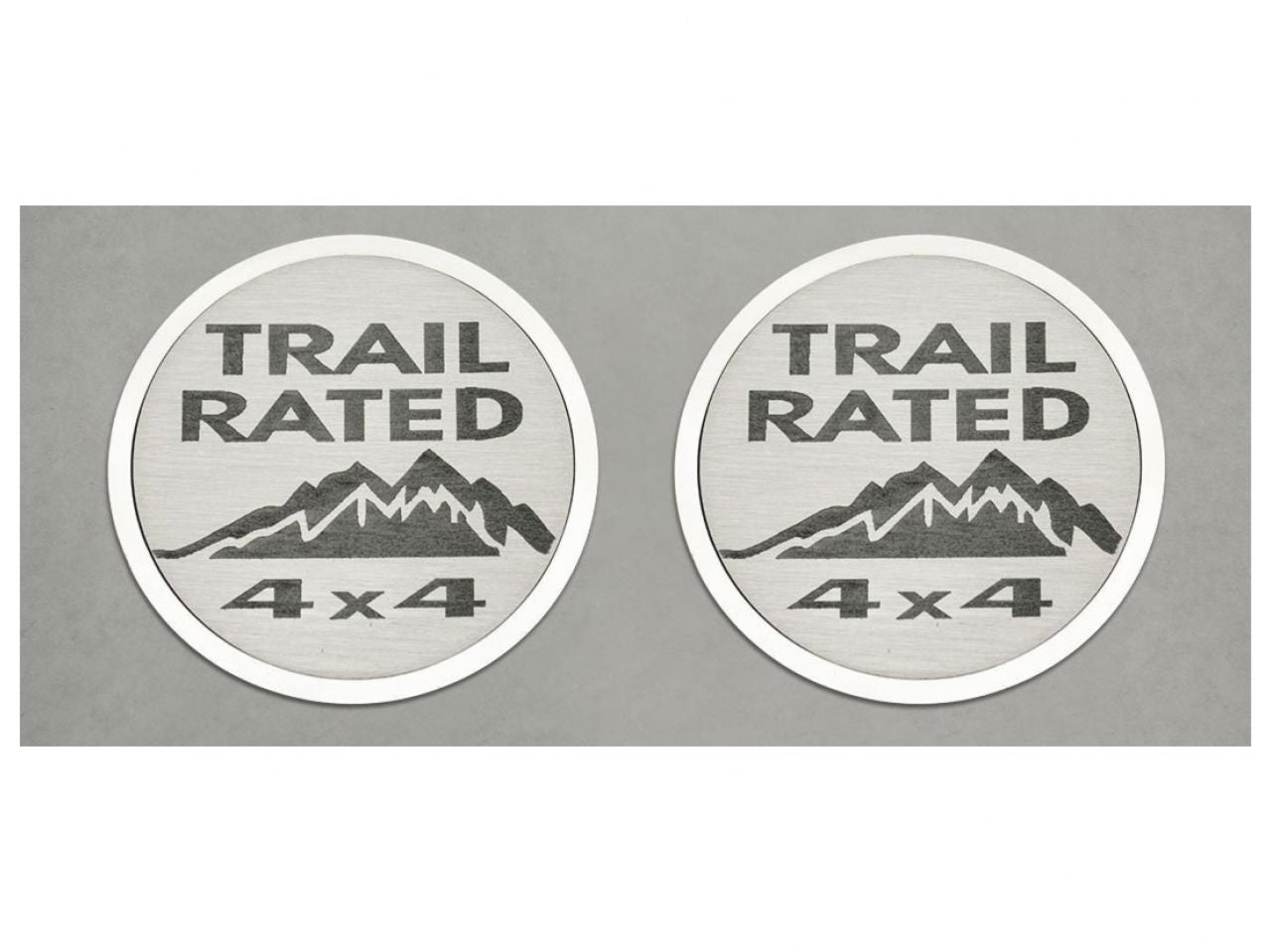 American Car Craft (ACC) Trail Rated Badges (07-18 Jeep Wrangler JK);2 pc.