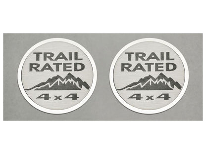 American Car Craft (ACC) Trail Rated Badges (07-18 Jeep Wrangler JK);2 pc.