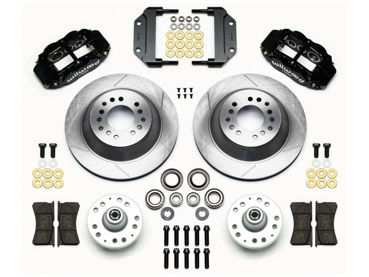 Wilwood FNSL6R Front Hub & 1PC Rtr Kit,12.88" Magnum Force Drop Spindle