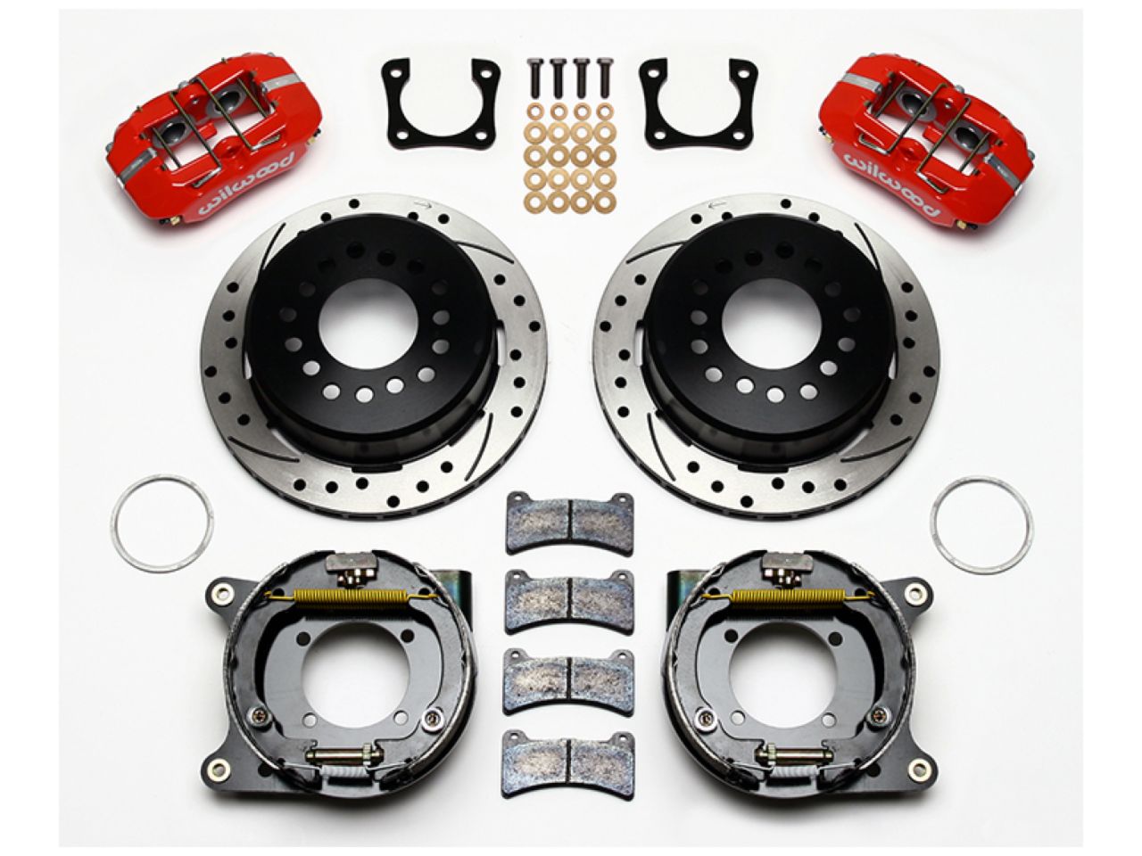 Wilwood FDP-LP 11.00" P-Brake Kit,Drill-Red Chevy 12 Bolt Spcl 2.81"