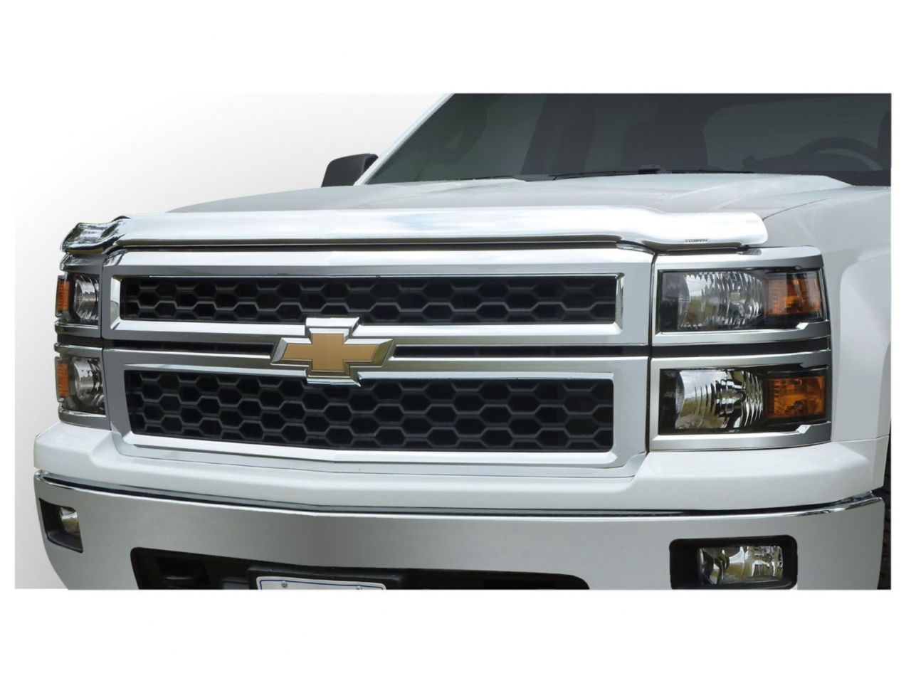 Stampede Vigilante Premium Hood Protector,Chrome,For 11-14 Chevrolet Silverado