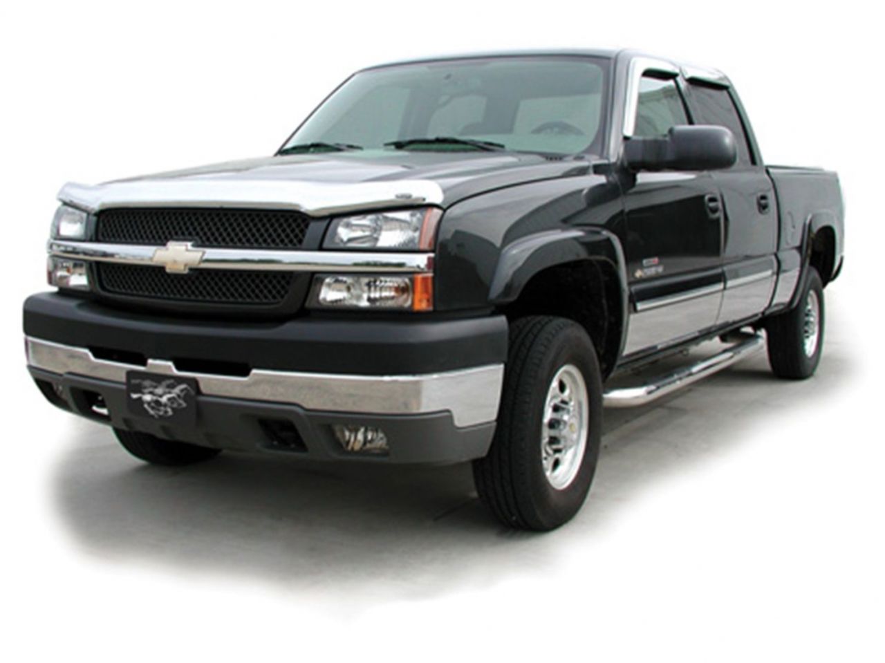 Stampede Vigilante Premium Hood Protector,Chrome,For 07-10 Chevrolet Silverado