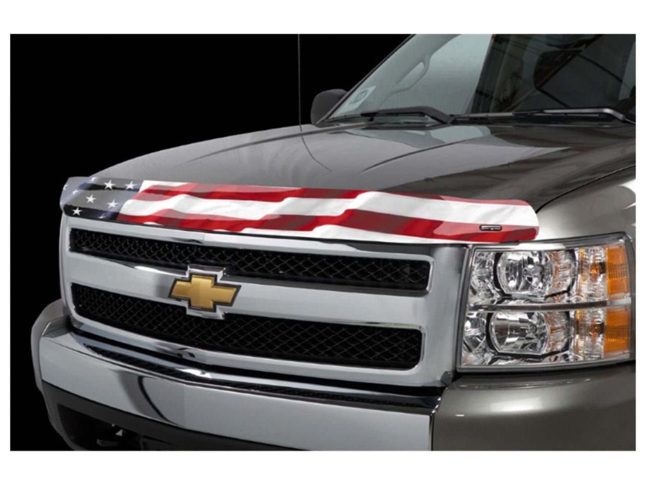 Stampede Vigilante Premium Hood Protector,American Flag,For 2007-2013 Chevrolet