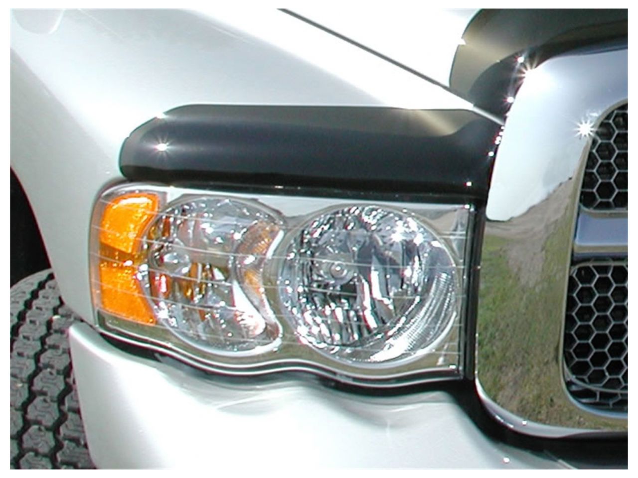 Stampede Vigilante Premium Hood Protector 3-pc,Smoke,For 2002-2005 Dodge Ram