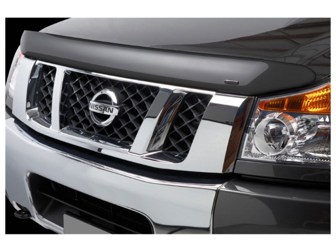 Stampede Vigilante Premium Hood Protector,Smoke,For 2004-2015 Nissan Titan