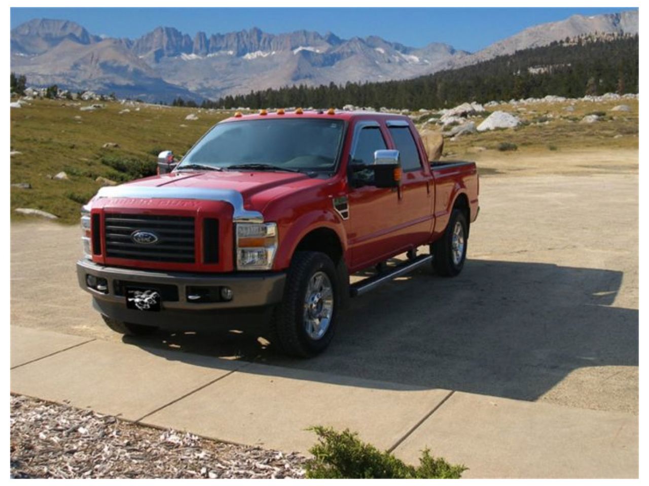 Stampede Vigilante Premium Hood Protector, Chrome, for 2008-2010 Ford F-250