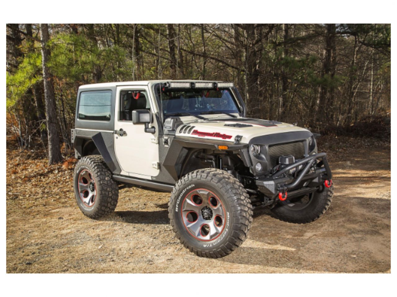 Rugged Ridge XHD Armor Fender Kit,Rear,Pair;07-18 Jeep Wrangler JK,2 Door