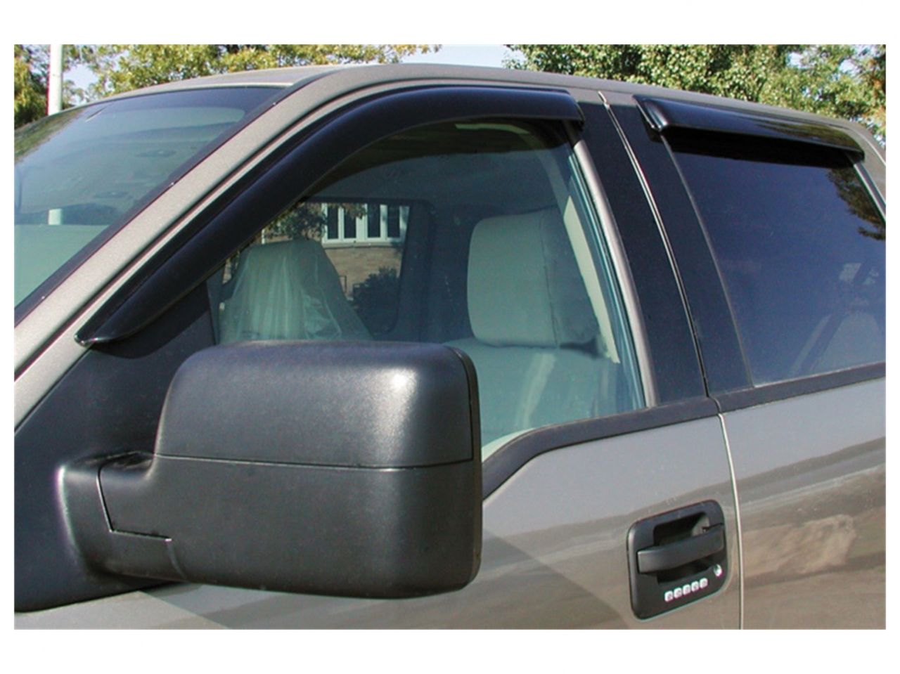 Stampede Tape-Onz Sidewind Deflector,Smoke,4 pc.For 1999-2016 Ford F-250/F-350