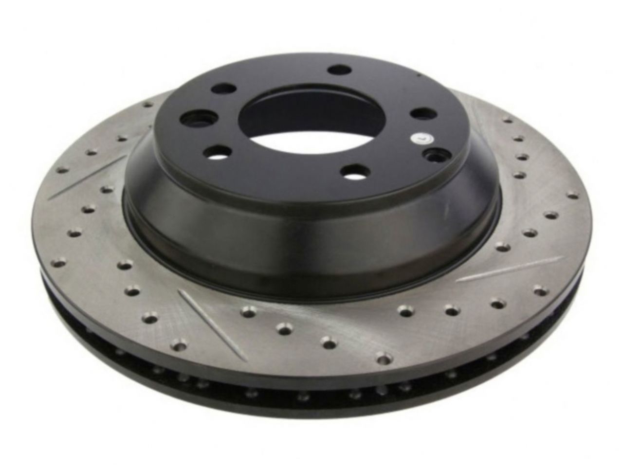 StopTech Select Sport Drilled And Slotted Brake Rotor; Front Left