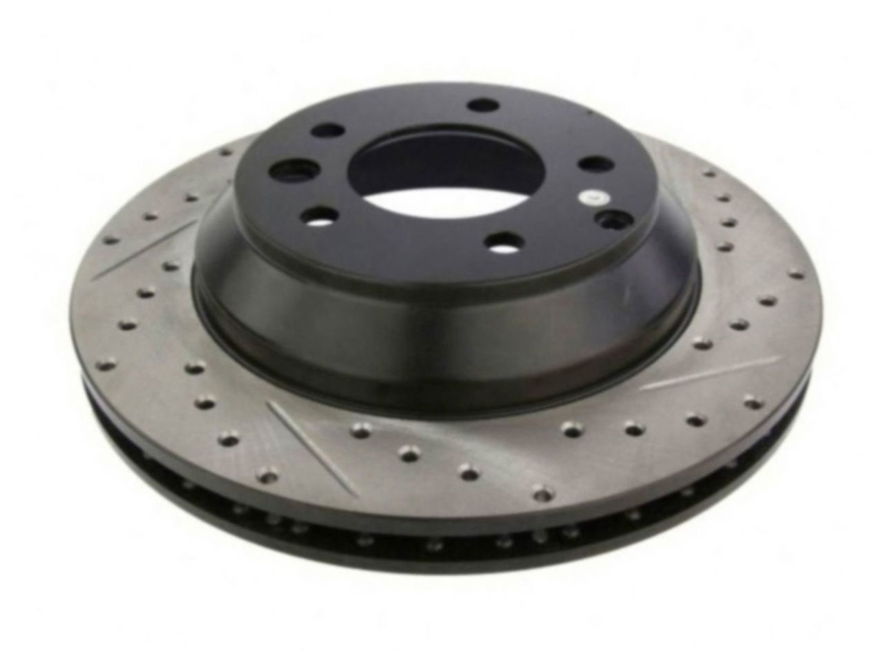 StopTech Select Sport Drilled And Slotted Brake Rotor; Front Left