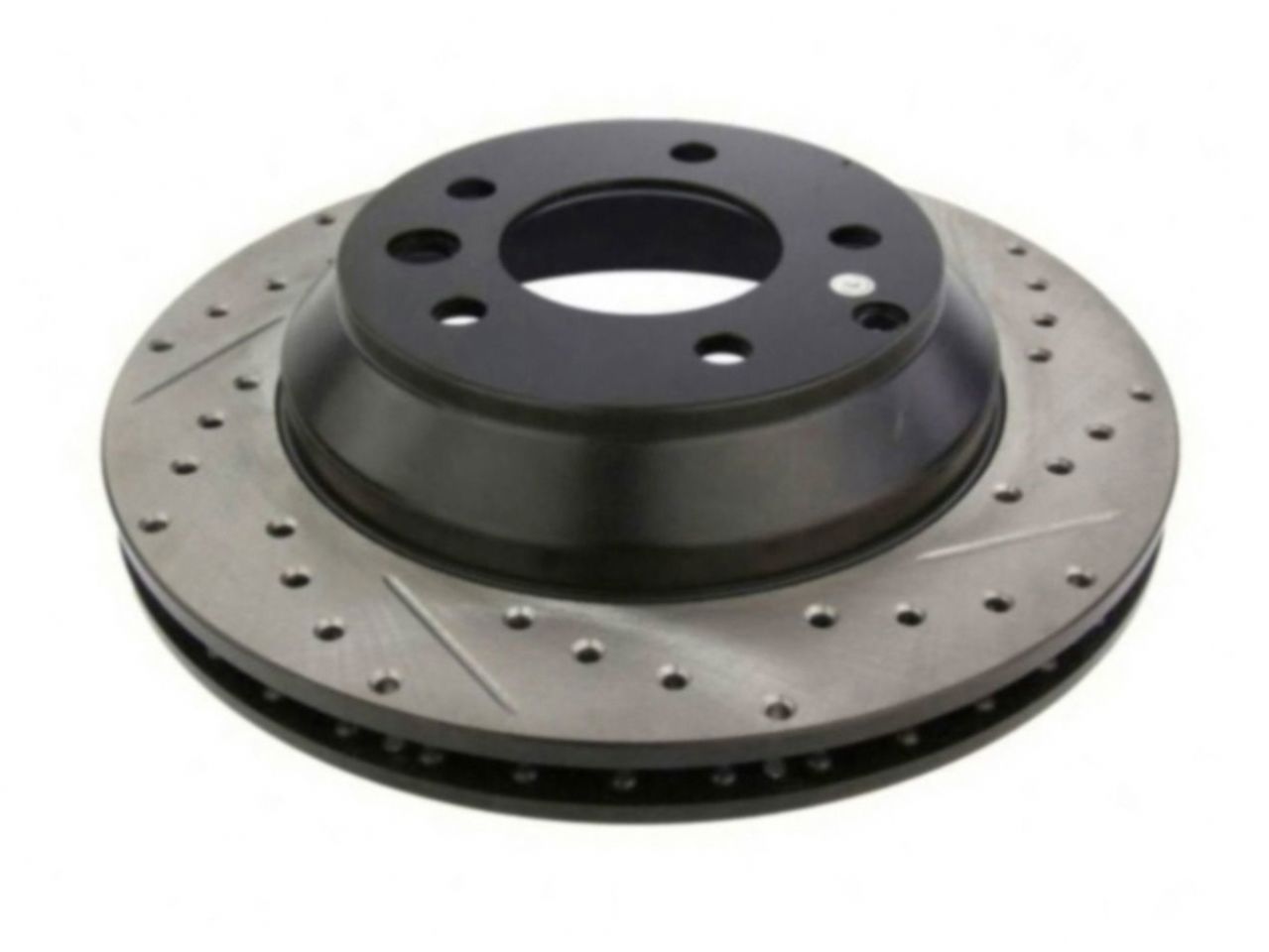 StopTech Select Sport Drilled And Slotted Brake Rotor; Front Left