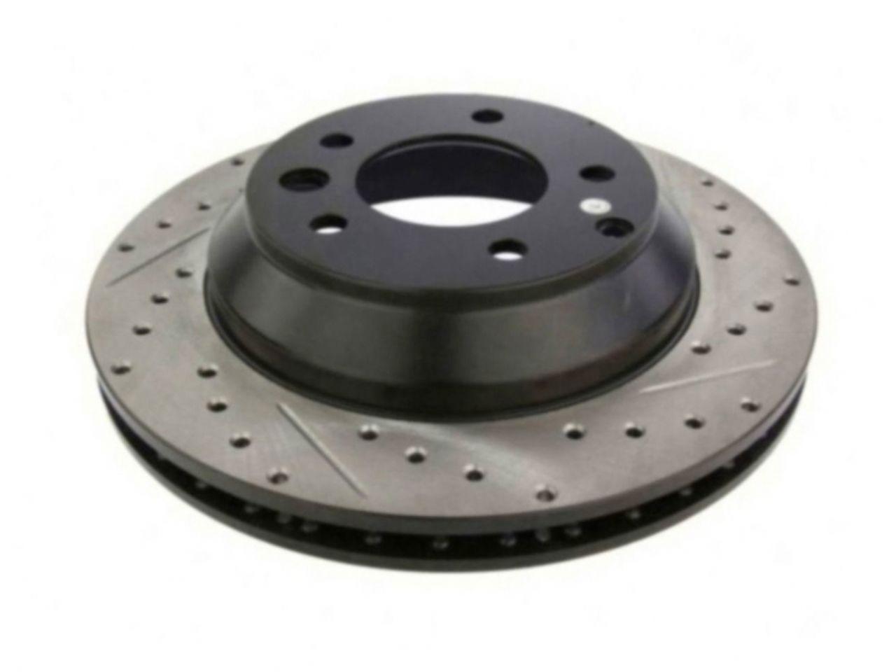 StopTech Select Sport Drilled And Slotted Brake Rotor; Front Left