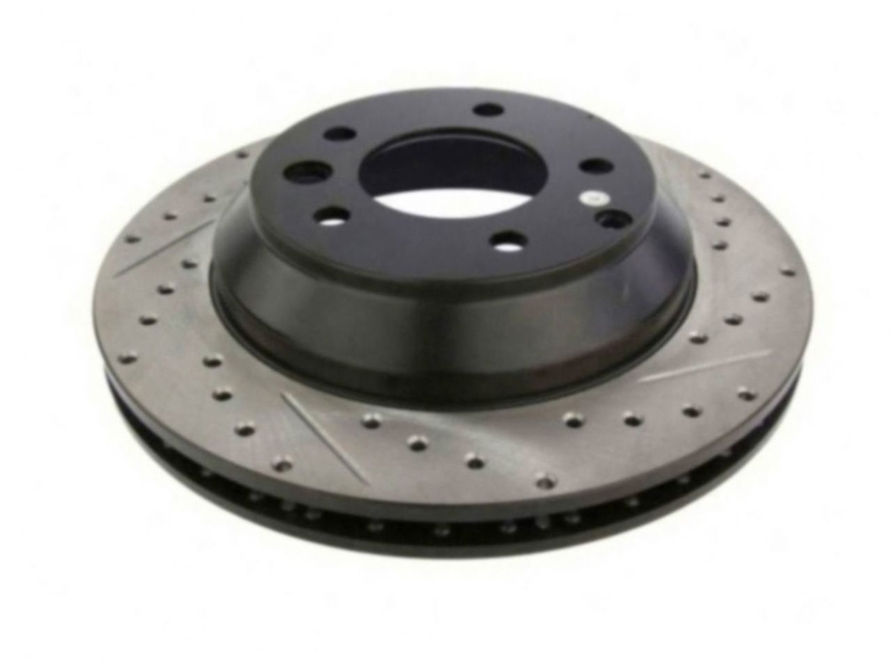 StopTech Select Sport Drilled And Slotted Brake Rotor; Front Left