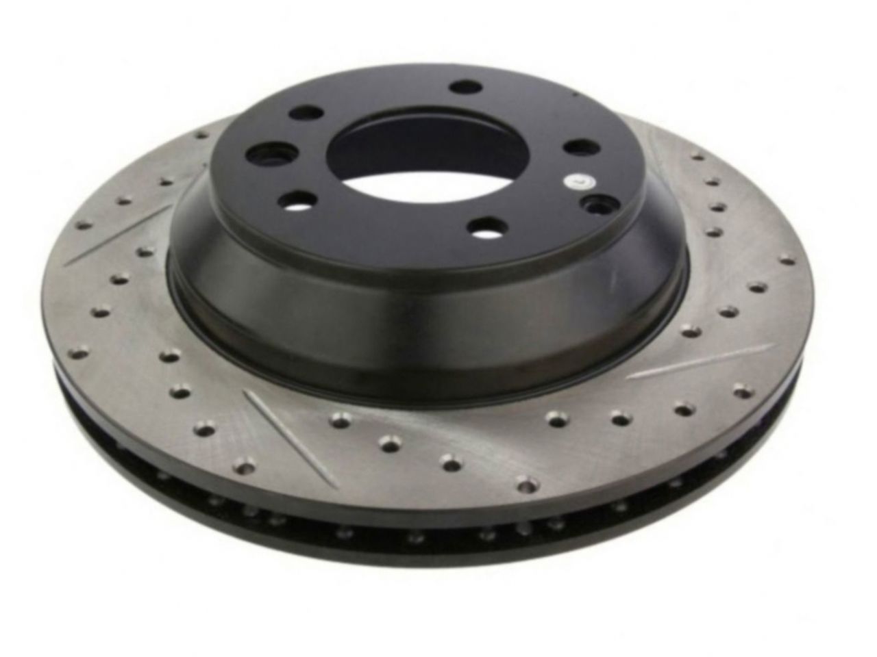 StopTech Select Sport Drilled And Slotted Brake Rotor; Front Left