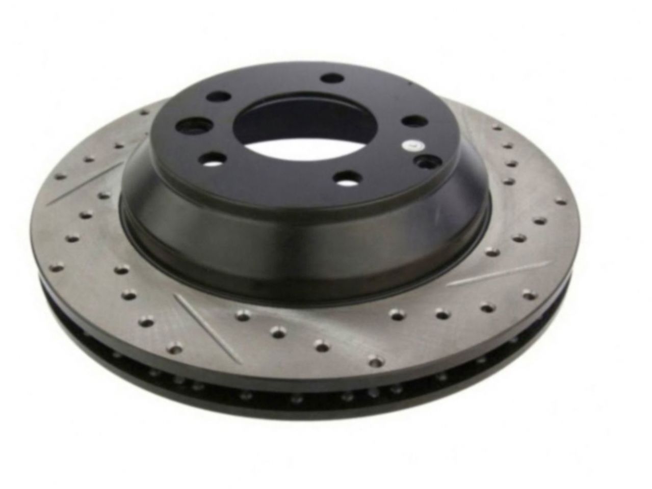 StopTech Select Sport Drilled And Slotted Brake Rotor; Front Left