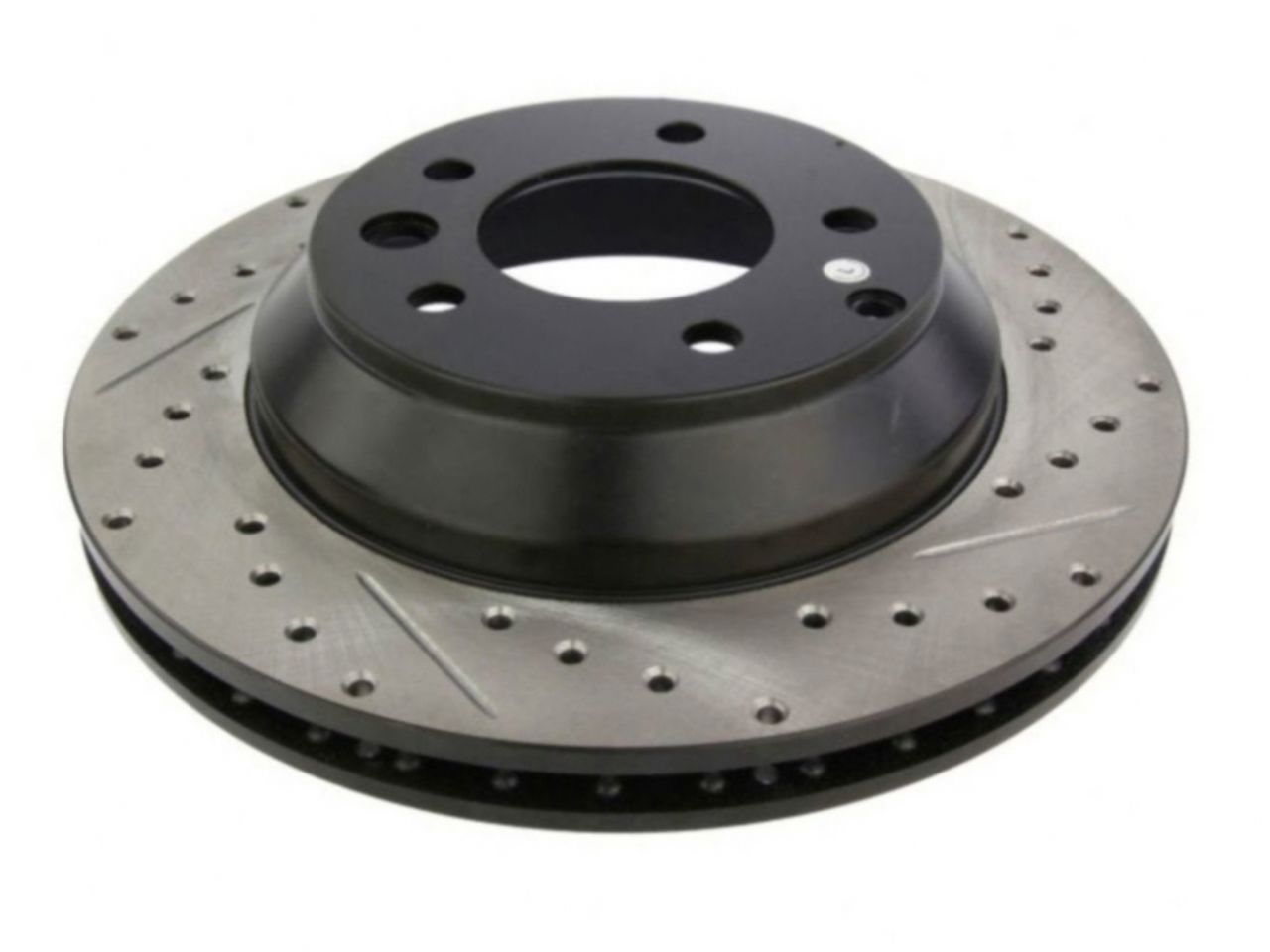 StopTech Select Sport Drilled And Slotted Brake Rotor; Front Left