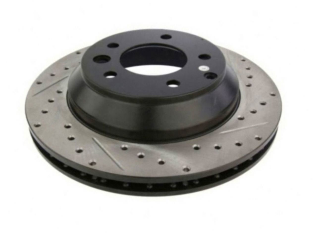 StopTech Select Sport Drilled And Slotted Brake Rotor; Front Left