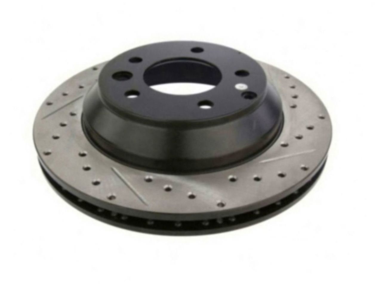 StopTech Select Sport Drilled And Slotted Brake Rotor; Front Left