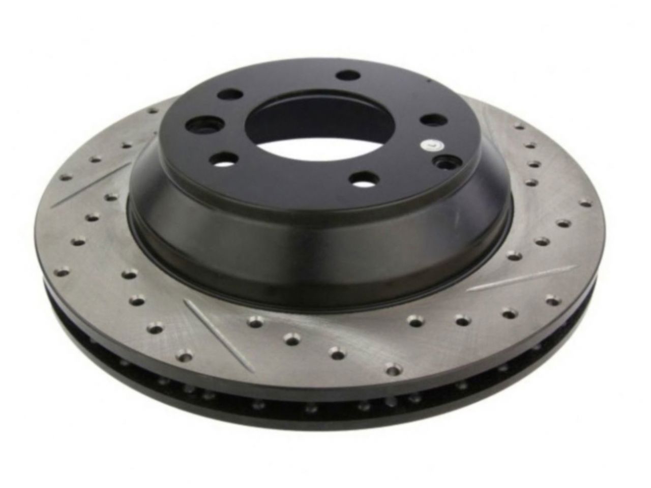 StopTech Select Sport Drilled And Slotted Brake Rotor; Front Left