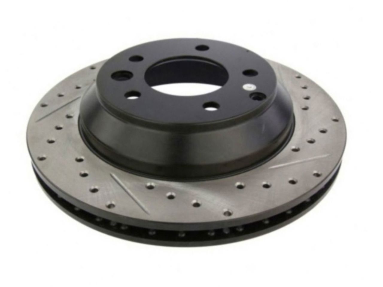 StopTech Select Sport Drilled And Slotted Brake Rotor; Front Left