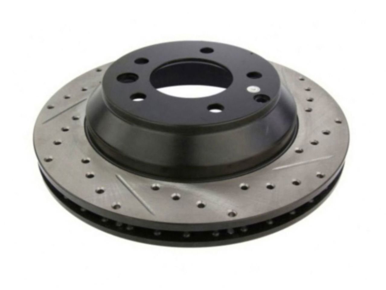 StopTech Select Sport Drilled And Slotted Brake Rotor; Front Left