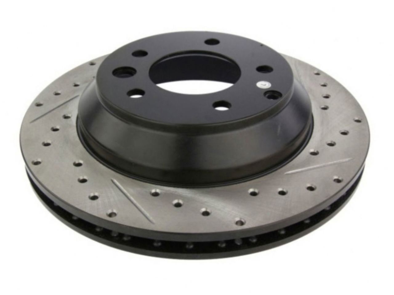 StopTech Select Sport Drilled And Slotted Brake Rotor; Front Left