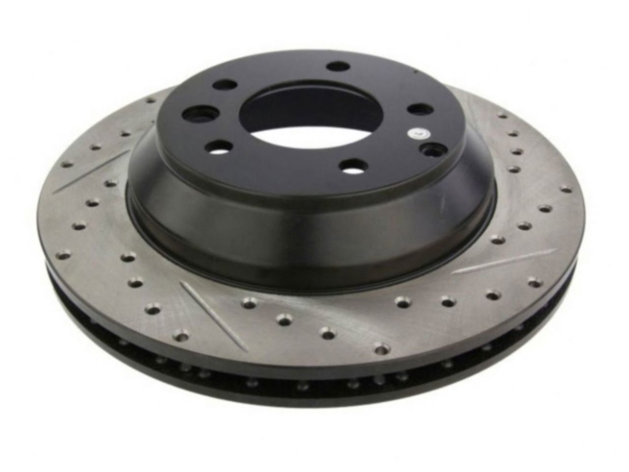 StopTech Select Sport Drilled And Slotted Brake Rotor; Front Left