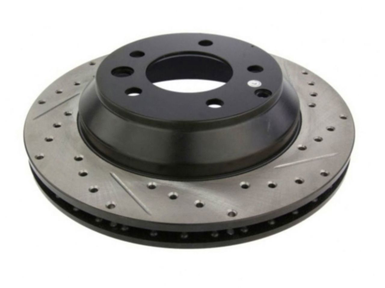 StopTech Select Sport Drilled And Slotted Brake Rotor; Front Left