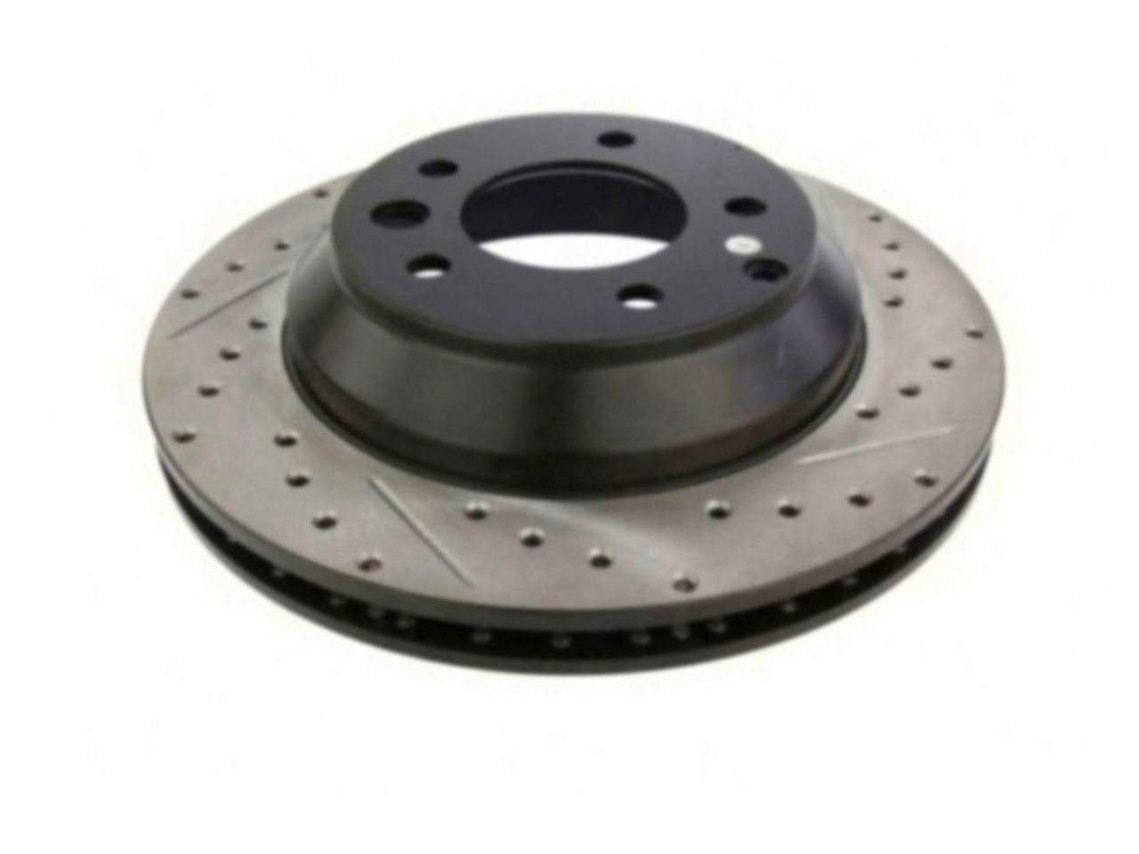 StopTech Select Sport Drilled And Slotted Brake Rotor; Front Left