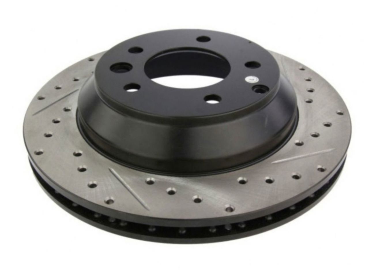 StopTech Select Sport Drilled And Slotted Brake Rotor; Front Left