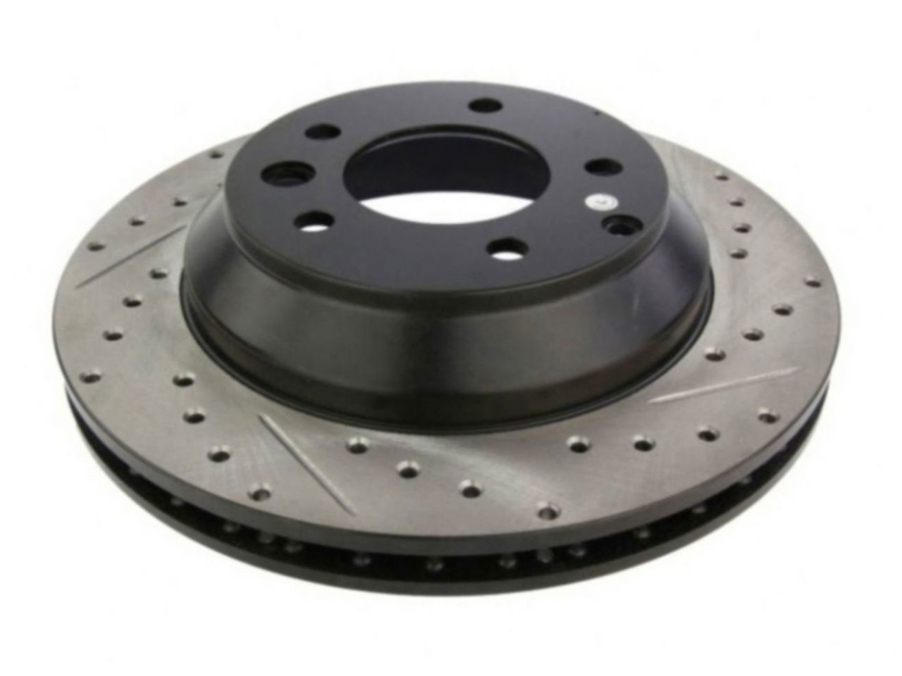 StopTech Select Sport Drilled And Slotted Brake Rotor; Front Left