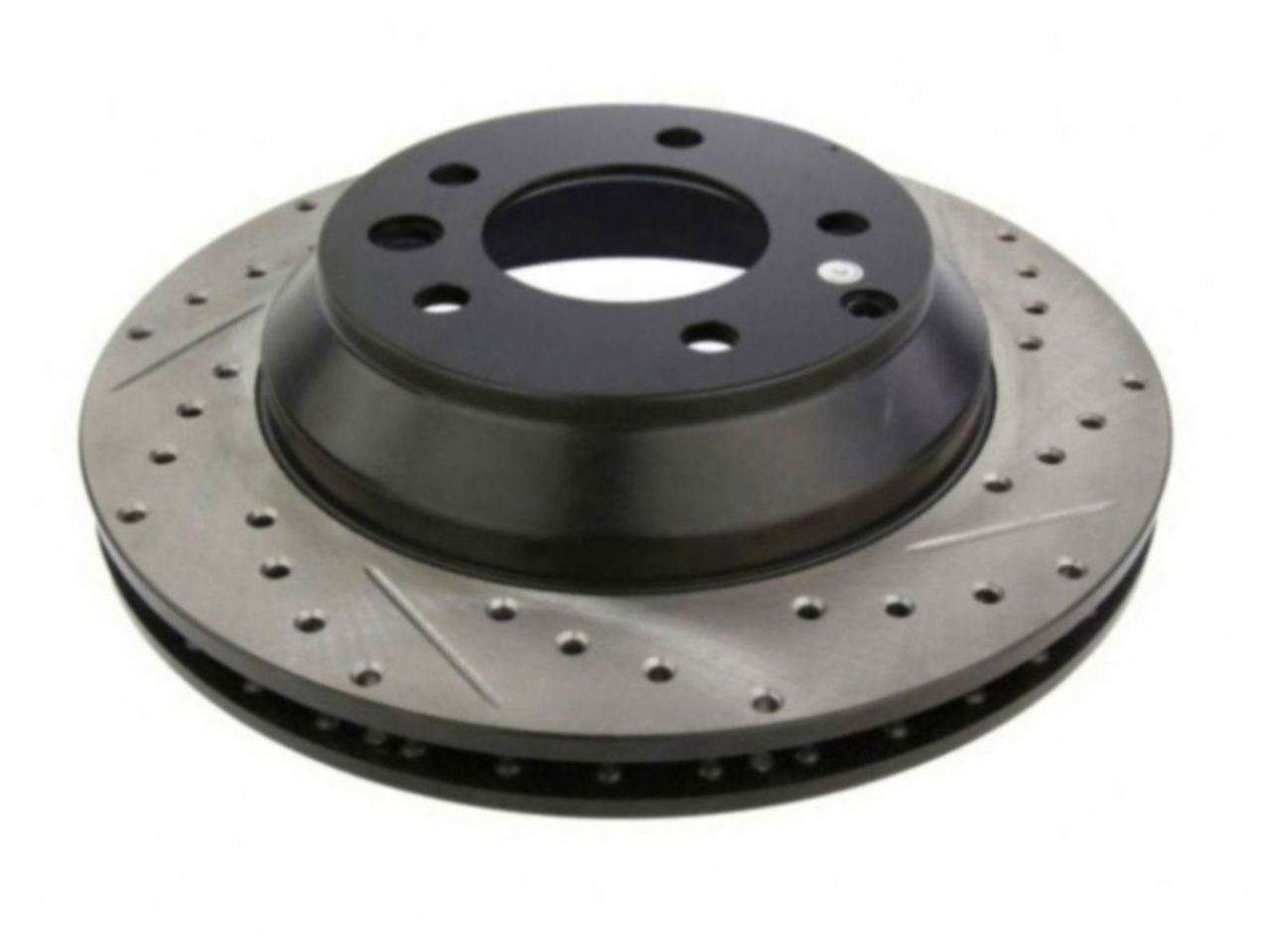 StopTech Select Sport Drilled And Slotted Brake Rotor; Front Left